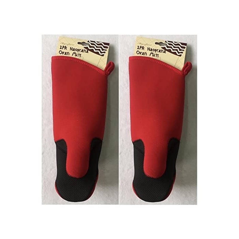 Magnificent Puppet Style Neoprene Oven Mitt Heat Resistant Neoprene Grip 2pk